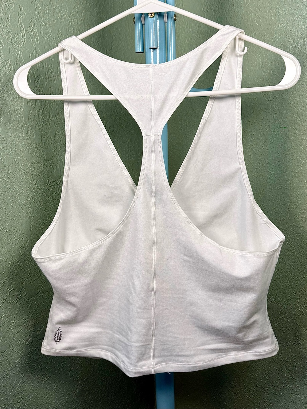 Free People Movement White Ruched Front Racerback Tank Top - Picture 3 of 7
